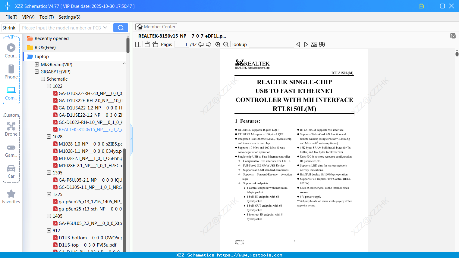 Laptop Gigabyte REALTEK-8150v15_NP_7_0_7_eDF1L